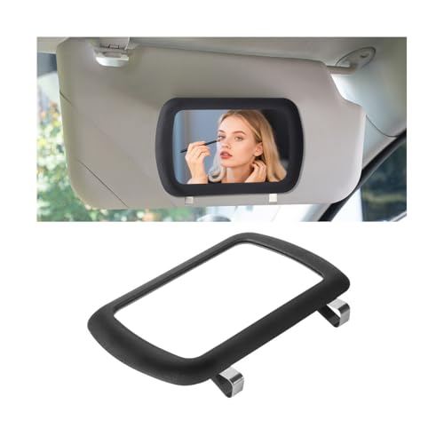 Car Sun Visor Vanity Mirror, Clip-on Vehicle Sun Shading Cosmetic Makeup Mirror, HD Automotive Interior Vanity Looking Glass for Women Girls, Universal for SUV RV Truck