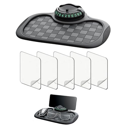 Car Anti Slip Mat Phone Holder(Black Square)