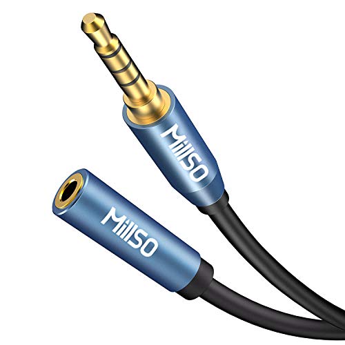 MillSO 3.5mm Headphone Extension Cable 6.6 Feet TRRS 3.5mm Male to Female - size: 6.6 ft