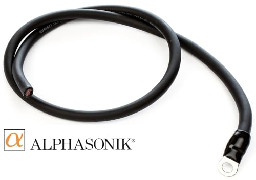 Alphasonik AAK4G Premium 4-Gauge Complete Car Amplifier Installation Kit Hyper-Flex Power, Ground, Speaker Wire RCA Cable - Exceeds AWG (American Wire Gauge) Standard Element Certified Amp Install Kit - size: 4-Gauge Amp Kit