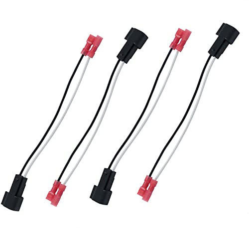 4 Pack Speaker Harness Replacement for Ford Lincoln Chevy GMC Mercury Mazda Models Front Rear Door Speaker Wiring Harness Adapter 72-5600 - Door Speaker Replacement - style: 72-5600