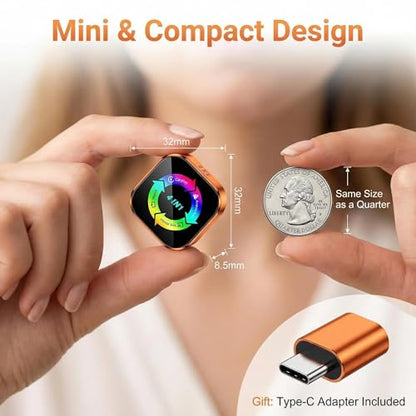 4-in-1 Wireless CarPlay Adapter with Screen Mirroring, Watch Netflix/YouTube in Car, Android Auto AirPlay Mirror Link, Plug & Play No App, Compatible with 800+ Cars iPhone Android