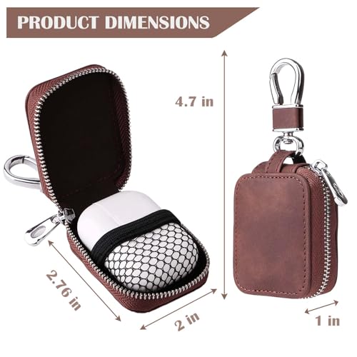 Earbud Case Headphone Storage Case Compatible with Airpods 1/2/3/Pro Wireless Earphones Carrying Pouch Small PU Leather Bag Shockproof Earpods Cover Universal Bag Travel Protection Pouche-Dark Brown - color: Dark Brown