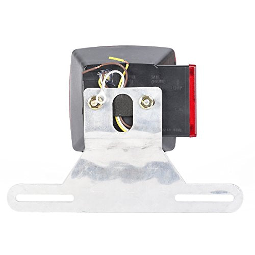 CZC AUTO Aluminum Trailer License Plate Light Bracket - color: Silver