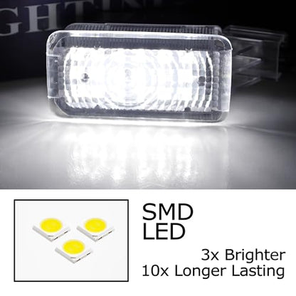 iJDMTOY Xenon White 18-SMD Full LED Footwell, Door Sill, Under Side Door Courtesy Lights, Compatible With Acura TL TLX RDX MDX ZDX, etc - style: Xenon White