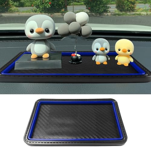 YoRise Car Dashboard Anti-Slip Mat, 7.83" x 4.64" Car Dashboard Mat, Cell Phone Holder Accessories, Non-Slip Adhesive Pad, Dash Sticky Gripping Pad for GPS, Keys, Sunglasses (Blue) - color: Blue