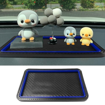 YoRise Car Dashboard Anti-Slip Mat, 7.83" x 4.64" Car Dashboard Mat, Cell Phone Holder Accessories, Non-Slip Adhesive Pad, Dash Sticky Gripping Pad for GPS, Keys, Sunglasses (Blue) - color: Blue