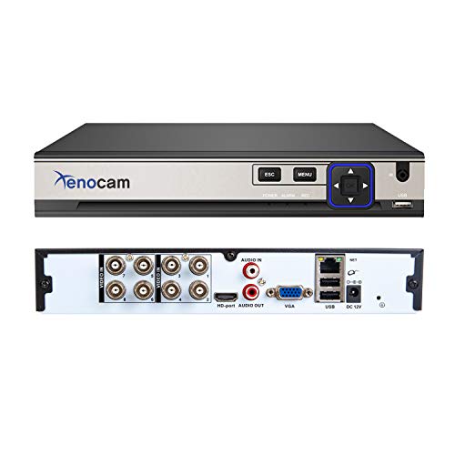 8CH 5M-N/1080N Full High Definition Hybrid for AHD/TVI/CVI/Analog/IP DVR H.265 CCTV Video Recorder P2P Remote Phone Monitoring for Home Security Surveillance System Camera (NO HDD) - color: 8CH-5MP-N