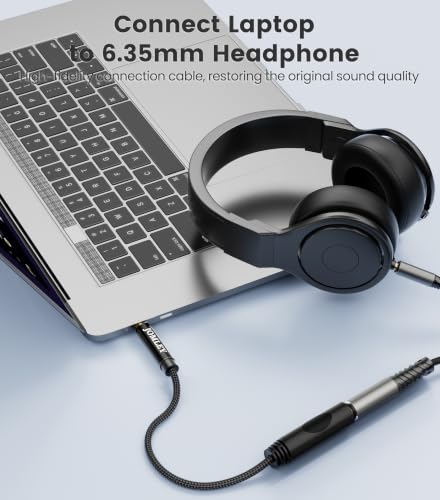 1/4 to 3.5mm Adapter, 3.5mm Male to 6.35mm Female Cable 1FT - style: 3.5mm TRS Stereo to 1/4" Female Cable Adapter