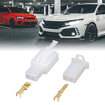 X AUTOHAUX 4 Set 2.8mm 2 Pin Car Electrical Wire