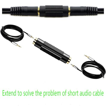WISYIFIL 3.5mm （1/8 Inch ） to 3.5mm （1/8 Inch） Stereo Jack Female to Female Adapter Connector Gold Plated (4 Pack)