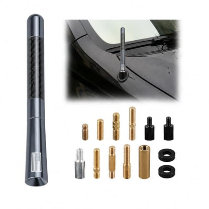 BESULEN 4.7 Inch Car Short Antenna, American Flag Design, Gray - color: Gray, size: 4.7 Inch