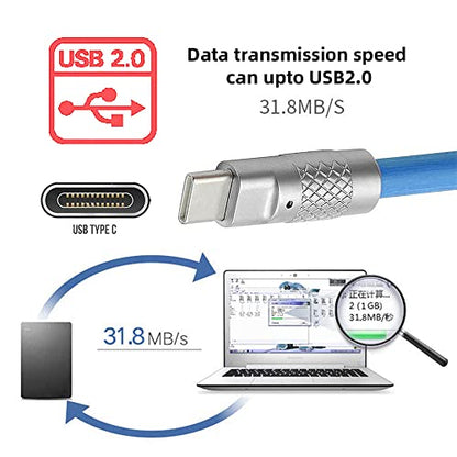 Blue USB4 Type C Female to Female 240W Power 40Gbps Data 8K Video Extender Adapter for NS Phone Laptop - style: A to C 2.0M Blue