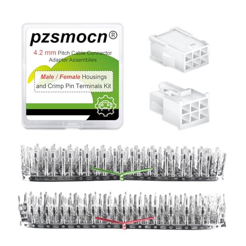 420 Pieces / 30 Sets Automotive Wire Connector 4.2mm 6-Pin Kit - size: 6-Pin, style: 4.2mm Connector