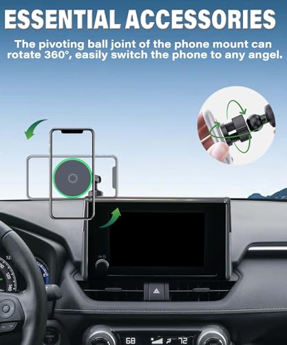 Car Phone Mount for Toyota RAV4 2019-2025 7/8" Screen Accessories - size: fit for 2019-2025 Toyota RAV4(7/8 Inch with Tray)
