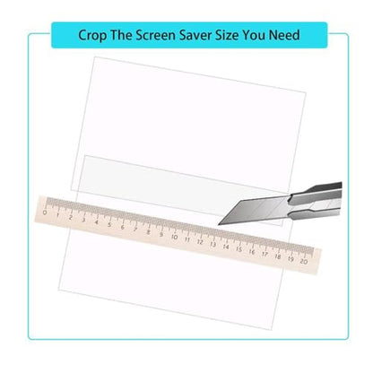 i-Tensodo 3 Pack Universal Trimmable High Definition Screen Protector for All Mini Navigation, Anti Scratch, HD Clear Screen Protector Film, Sizes: 8.07 x 7.08 inches