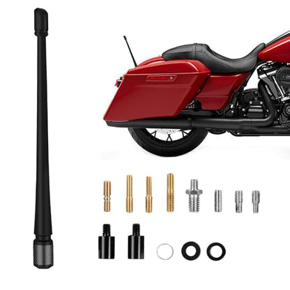 MODIGT 7 Inch Car Antenna Compatible with 1989-2024 Harley Davidson Touring Electra Road Street Glide Trike Ultra Classic CVO Flexible Rubber Radio Motorcycle Antenna Replacement - size: 7INCH, style: 1989-2024 Harley Davidson Touring Electra Road Street