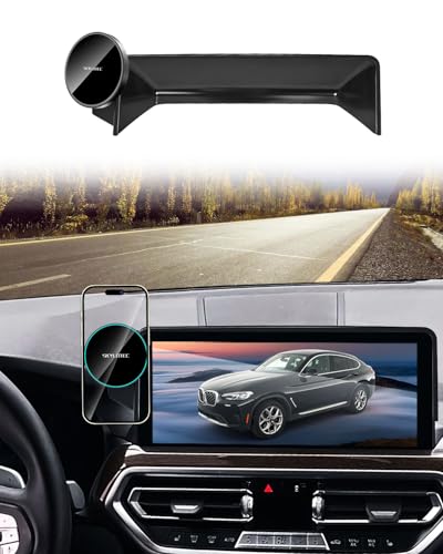 SKYLOTEC Magnetic Charger Phone Holder for BMW X3 X4 2022-2024 12.3 inch - color: Magnetic Wireless Charger, size: X3 2022-2024