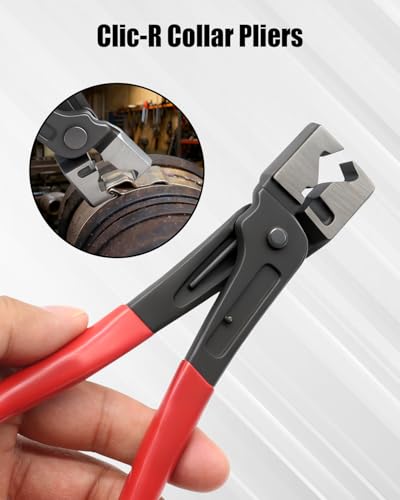 4Pcs Electrical Disconnect Pliers for Cars, Automotive Electrical Connector Removal Tool with 18Pcs Terminal Pin Removal Tool, Connector Separator and Hose Clamp Pliers in Storage Box
