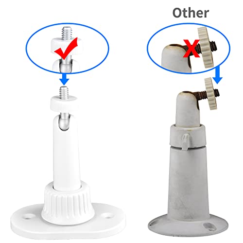2Pack Adhesive Wall Mount Compatible with Ring Outdoor Cam (Stick Up Cam) and Outdoor Cam Plus and Indoor Cam (1st Gen) Camera,360 Degree Adjustable Mounting Bracket for Surveillance Camera