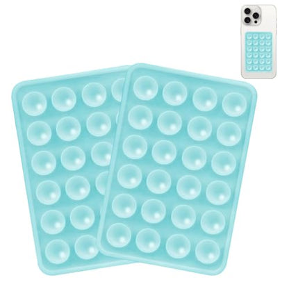 Giumel 2PCS Silicone Suction Phone Case Mount,Non Slip Suction Cup, Hands-Free Phone Accessories Holder for Selfies and Videos,Silicone Adhesive Stand Sticky for iPhone Baby Blue - color: Baby Blue