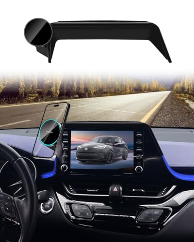 SKYLOTEC Magnetic Charger Phone Holder for Toyota C-HR 2019-2022 8-inch - color: Magnetic Wireless Charger, size: C-HR CHR 2019-2022