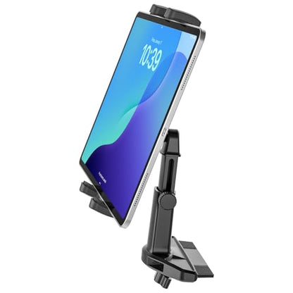 Car CD Slot Mount Tablet Holder with Adjustable Arm, Universal 360° Rotation Truck CD Player Tablet Holder for 4-13" iPad Pro Air Mini, Phone, Galaxy Z Fold, Fire HD