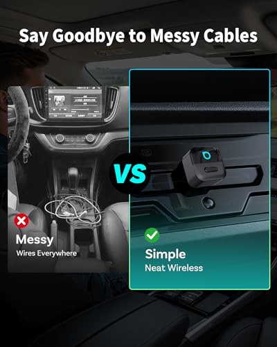 OTTOCAST Mini Pico (2026 Version) Wireless CarPlay & Android Auto Adapter