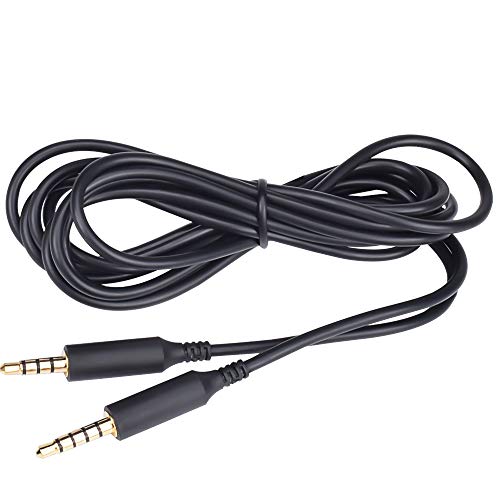 Replacement Astro A40 A10 A30 A50 Gaming Headset 3.5mm Audio Cable Extension Cord, MixAmp, PC Gaming and Smartphone, No Mute & Volume Control Button (Black)