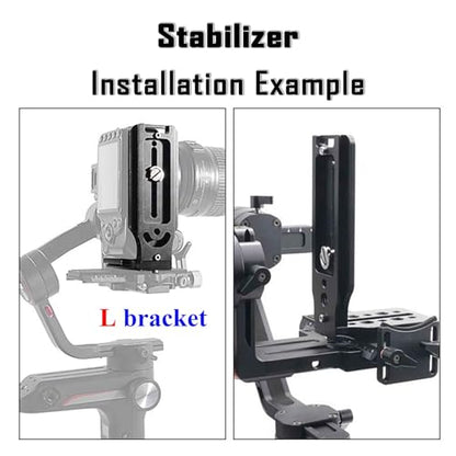 DSLR Camera L Bracket,Vertical Camera Mount,Quick Release Plate for Horizontal Vertical Photography, Compatible with Canon Nikon Sony Stabilizer Monopod Tripod