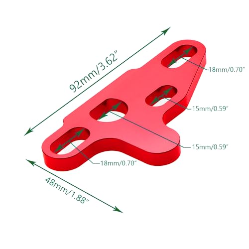 2Pcs Oil Pump Alignment Tool,Billet Aluminium Oil Pump Guide Kit Tool Cam Swap Pickup Tube Girdle Brace Hold Down Installation Engines Tool for Gen V Lt1 Lt4 Lt5 L83 L86 L87 Engines (RED) - color: RED