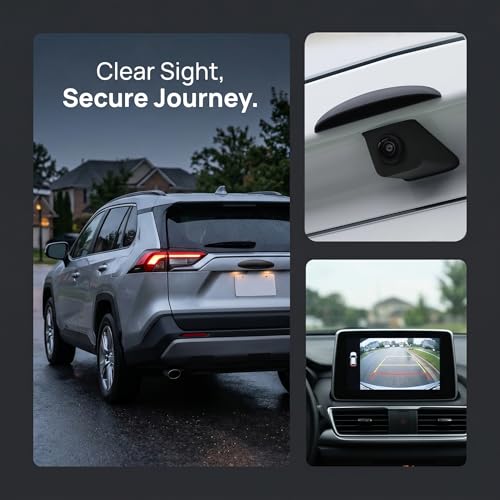 Car Rear View Camera Cover, Rear Camera Rain Cover, Anti-Rain Protective Cover for Car Backup Cameras, Universal Modification Accessories for Most Cars, SUVs, Trucks and Vans (Black)