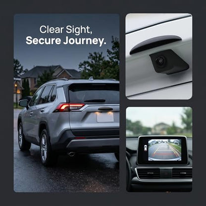 Car Rear View Camera Cover, Rear Camera Rain Cover, Anti-Rain Protective Cover for Car Backup Cameras, Universal Modification Accessories for Most Cars, SUVs, Trucks and Vans (Black)