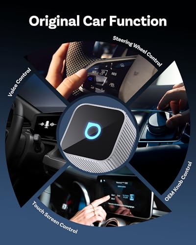 OTTOCAST Mini Cube 3.0 Wireless CarPlay & Android Auto Adapter 2026– Plug & Play, Fast Auto-Reconnect (Sliver) - color: Silver, size: USB A
