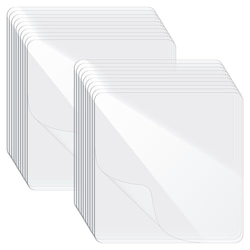 20Pcs Clear Double Sided Adhesive Pads for Mounting, Super Strong Waterproof Double Sided Sticker, Heavy Duty Square Washable Sticky Patch for DIY Craft Office Home(2.24 Inch) - style: style-2