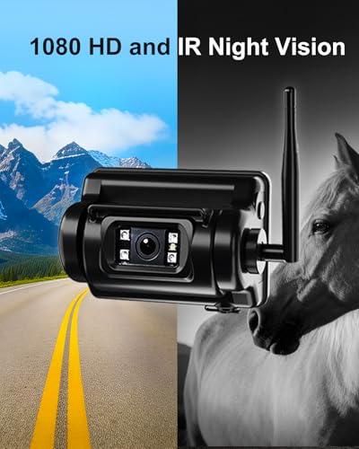 Magnetic Wireless Backup Camera with Metal Plate, Easy Install