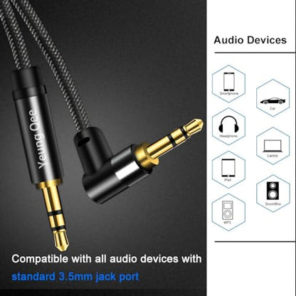 3.5mm Aux Cable 12ft, 3.5mm Male to Male Stereo Audio Cable Audio Auxiliary Cord for Headphones, Car, Laptops,Android Smart Phones& More (12ft/4m) - size: 12 ft (4 m)