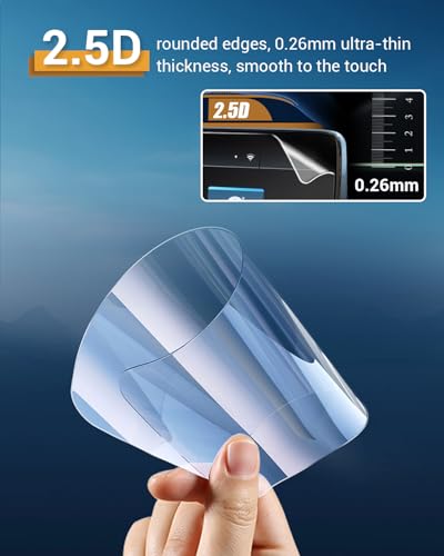 YEE PIN (4Pack) New 2026 Kia K4 Hatchbac Screen Protector for 2026 Kia K4 (EX, GT-Line, GT-Line Turbo) Dual 12.3" Displays Screen Cover Screen Saver for 2026 Kia K4 Hatchbac Accessories Nano Film