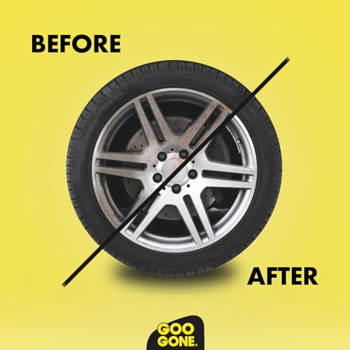 Goo Gone Automotive Adhesive Remover, Goo & Grime Cleaner for Bumper Stickers, Decals, Tree Sap, Brake Dust, Bird Droppings, Gum, Spray Paint, Asphalt, 24 oz with MicroFiber Buffing Towel - size: 24 Fl Oz (Pack of 1)