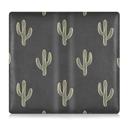 ALAZA Car Registration and Insurance Card Holder Cute Boho Cactus Vehicle Glove Box Automobile Documents Paperwork Waller Case Organizer