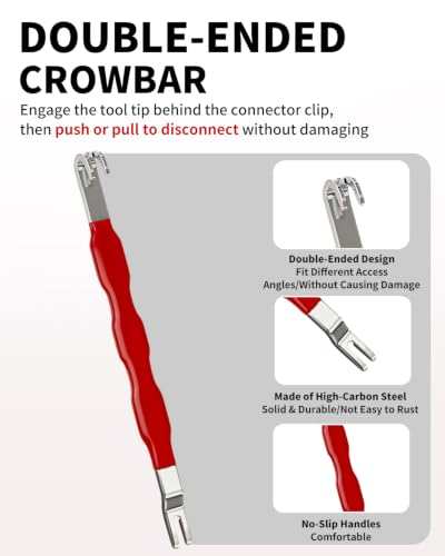 4 PCS Automotive Electrical Disconnect Pliers and Hose Clamp Pliers Set - color: 4 Pcs Automotive Repair Set-red Handle