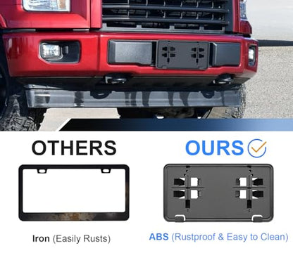 Front License Plate Frame for F150 2015-2017 Licence Plate Holder - size: For F150 2015 2016 2017