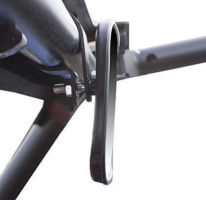 iJDMTOY Universal Fit 1 to 2 inch Round Roll Bar Clamp Mount Convex Inside Center Rearview Mirror For Polaris Yamaha Honda Can-Am Arctic Cat Kawasaki CFMOTO ATV UTV