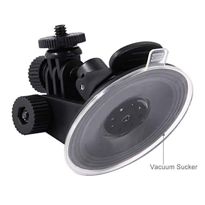 Car Camera Mount for GoPro, Suction Cup Mount on Vehicle Windshield Dash Holder,Compatible with GoPro Hero 13 12 11/Insta360 X5 X4 X3 X2/DJI OSMO Action Cam Mount - size: 2.7" Suction Cup