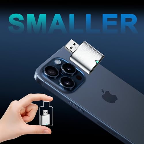 Wireless Carplay Adapter for iPhone, Bluetooth Car Play Dongle - color: Silver