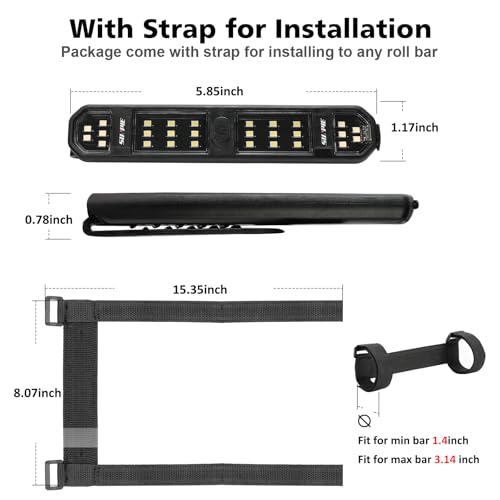 SUNPIE Truck Bed Lights with Magnetic for Trucks, Jeep Wrangler, Tractor - color: 4 Packs White