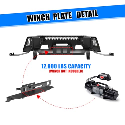 Nixon Offroad Modular Steel Front Bumper For 2019-2023 Ford Ranger - style: 1A+102
