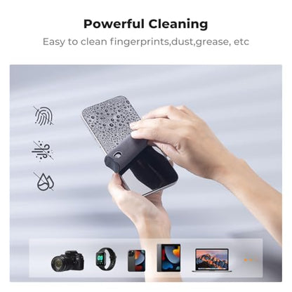K&F CONCEPT 2-in-1 Screen Cleaning Tool, Includes 20ml Liquid, Grey & Pink
