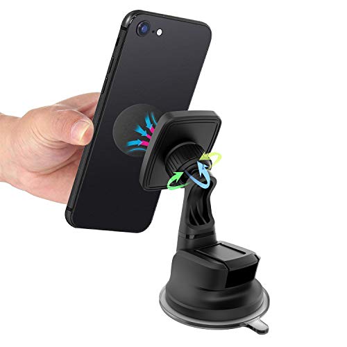 Dashboard Mount, Universal Magnetic Car Mount Holder, Windshield Mount and Dashboard Mount Holder for Cell Phones with Strong Dashboard Gel