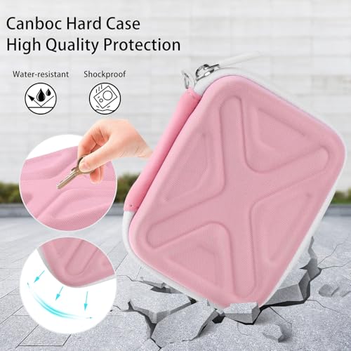 Digital Camera Case for AbergBest 21 Mega Pixels 2.7" LCD Rechargeable HD/Kodak Pixpro/Canon PowerShot ELPH 180/190/Sony DSCW800/DSCW830 Cameras, Travel Carrying Protective Case for Camera- Pink - color: Pink